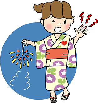 手にやけど