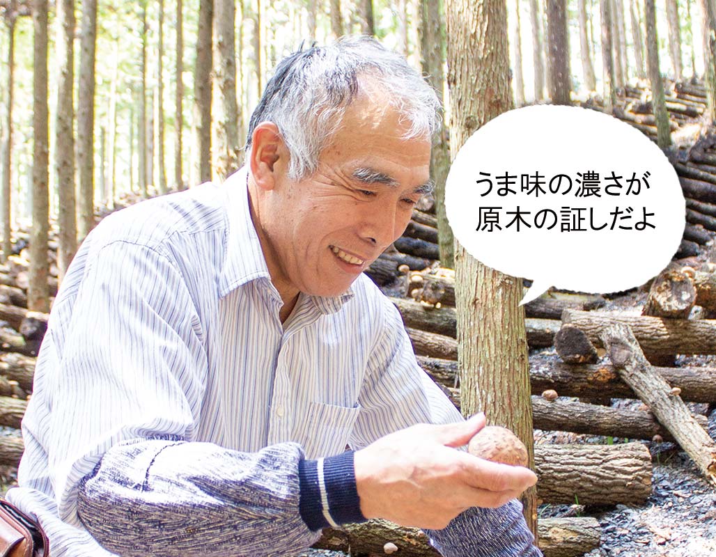 うま味の濃さが原木の証しだよ 原木椎茸生産者 芳賀 裕さん