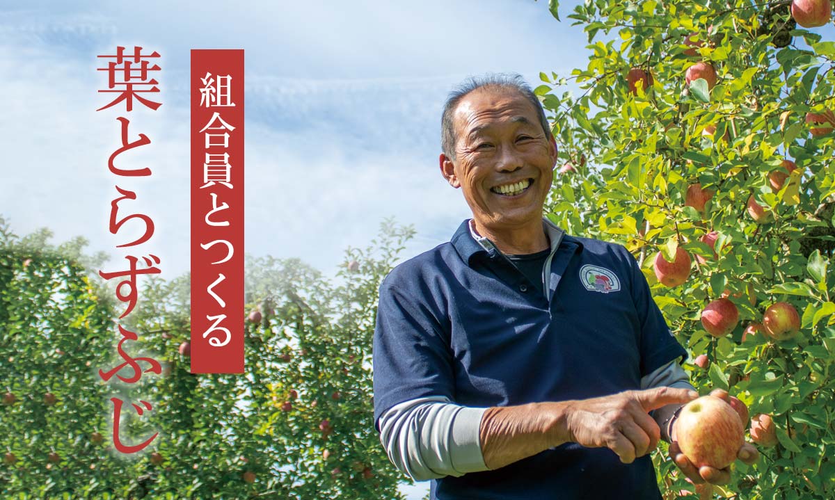 組合員とつくる 葉取らずふじ