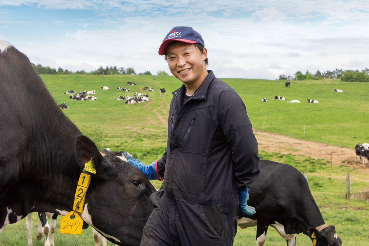 ながめやま牧場 副場長の松岡健さん