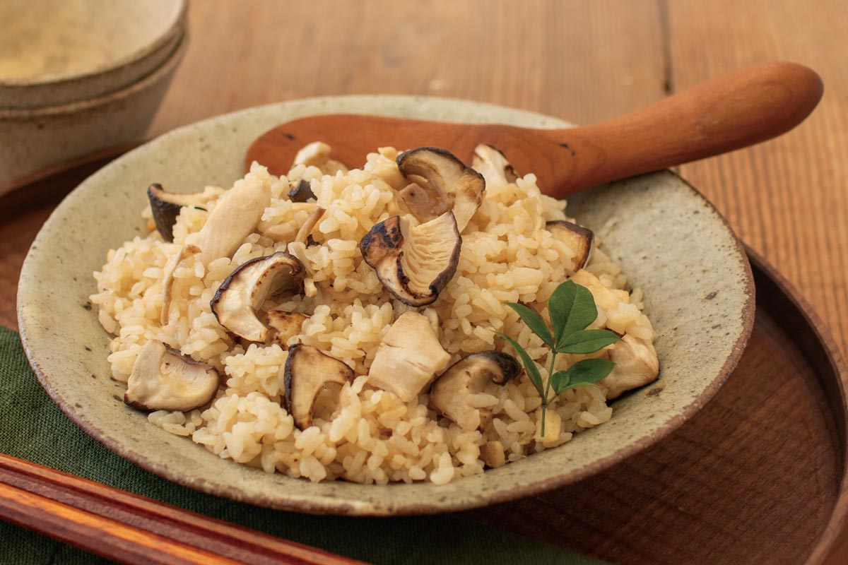原木椎茸の香りご飯