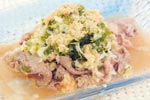 牛しゃぶの薬味たっぷりドレッシング