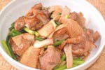 鶏肉の貝柱醤炒め