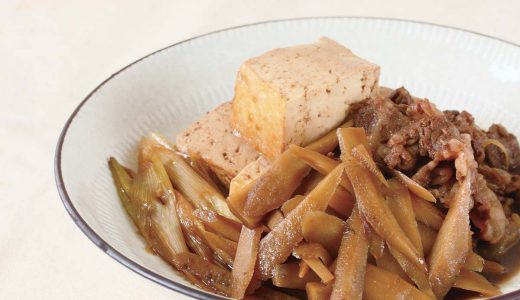 ごぼうの肉豆腐