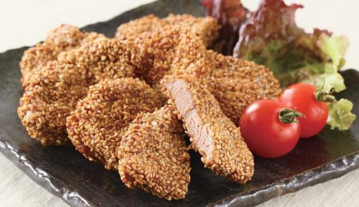 豚ヒレ肉のごま焼き