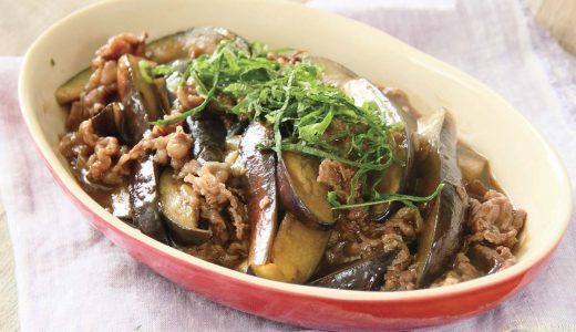 牛肉となすの甘辛炒め