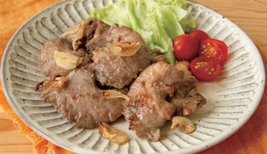 まぐろ頬肉のガーリックソテー