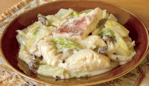 赤魚の酒粕クリーム煮