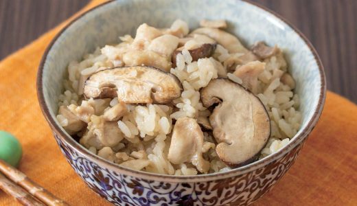 焼きしいたけの香り炊き込みご飯