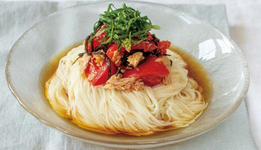 トマツナこんぶ麺