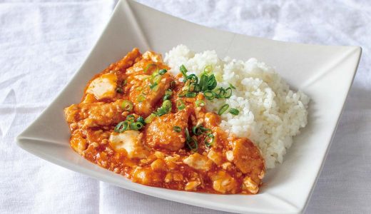 えびチリ豆腐丼