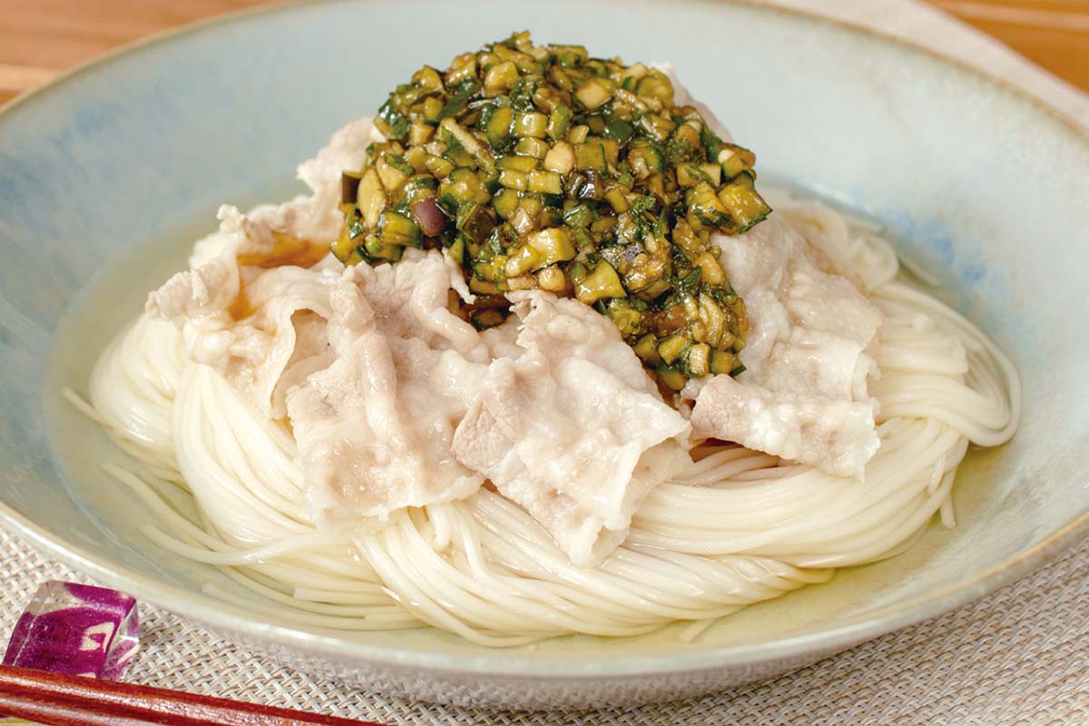 冷しゃぶとだしののっけ麺