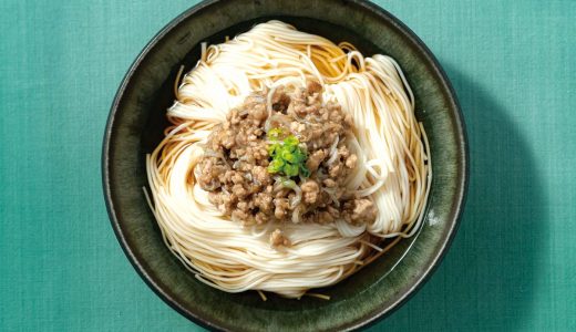 豚肉の白胡椒風味そうめん