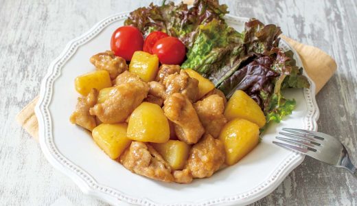 鶏モモ肉とジャガ芋のごろごろ照り焼き