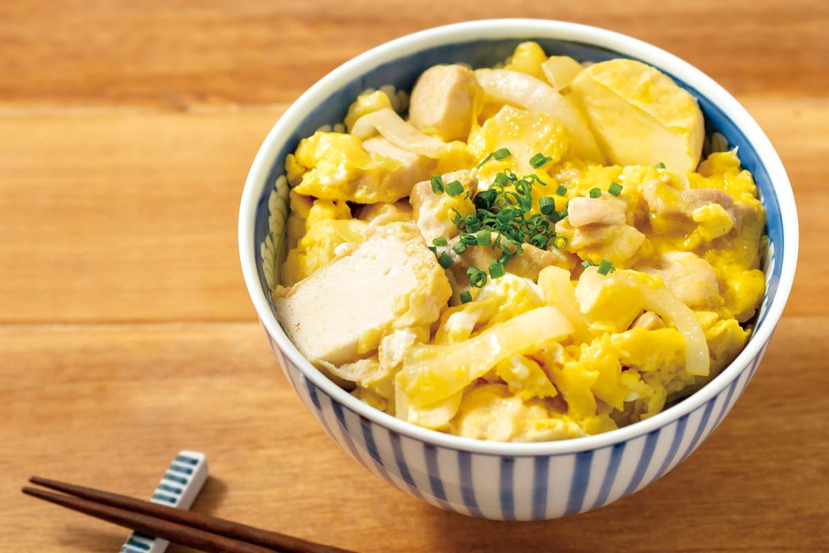 おとうふ揚げ入り親子丼