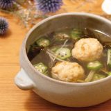 もずくとオクラのさっぱりスープ