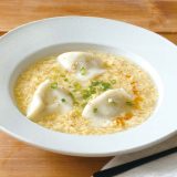 水餃子の中華かき玉スープ