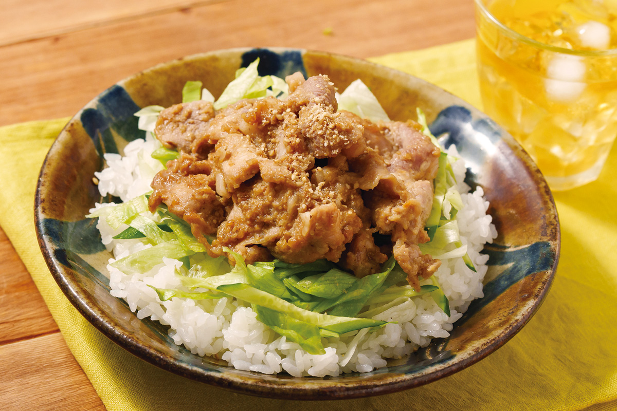 豚みそバター丼