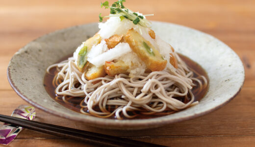 野菜揚げのおろし和え麺