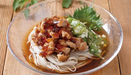 鶏モモ肉のさっぱりジュレ麺