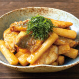 あじと山芋の焼肉のたれ炒め
