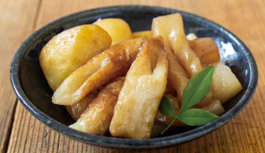 小ちくわとジャガ芋の甘辛煮