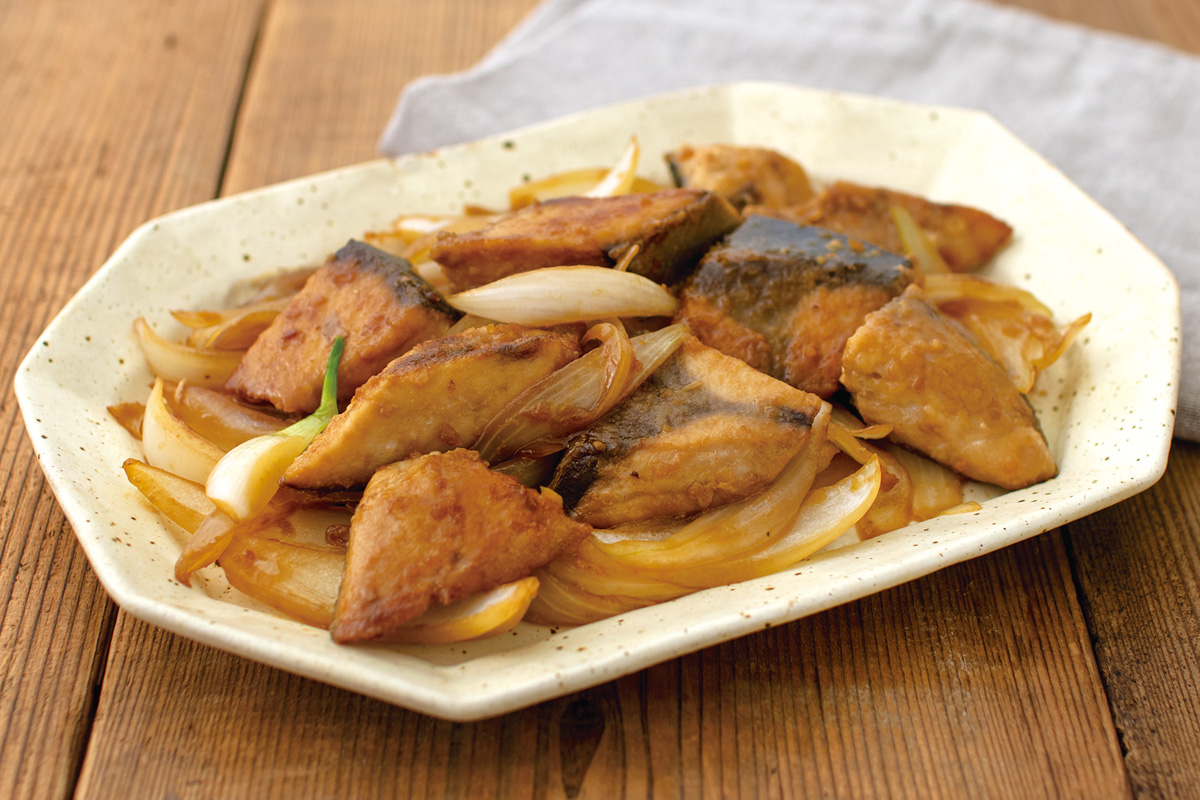 ぶりの生姜焼き