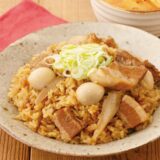 豚角煮と玉子の甘辛ごはん