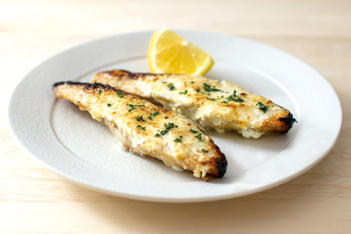 銀ひらすのレモンマヨ焼き