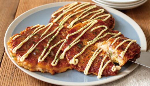 豚キムチのお好み焼き