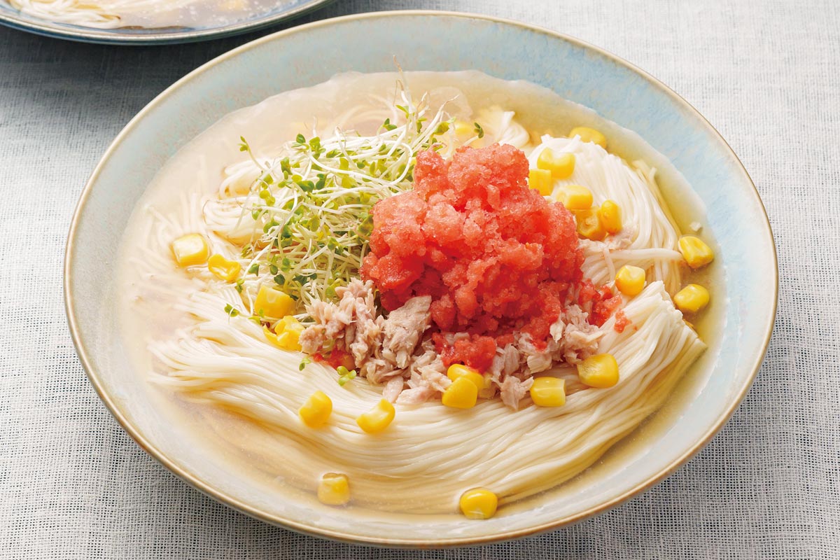 ひんやりトマト氷そうめん