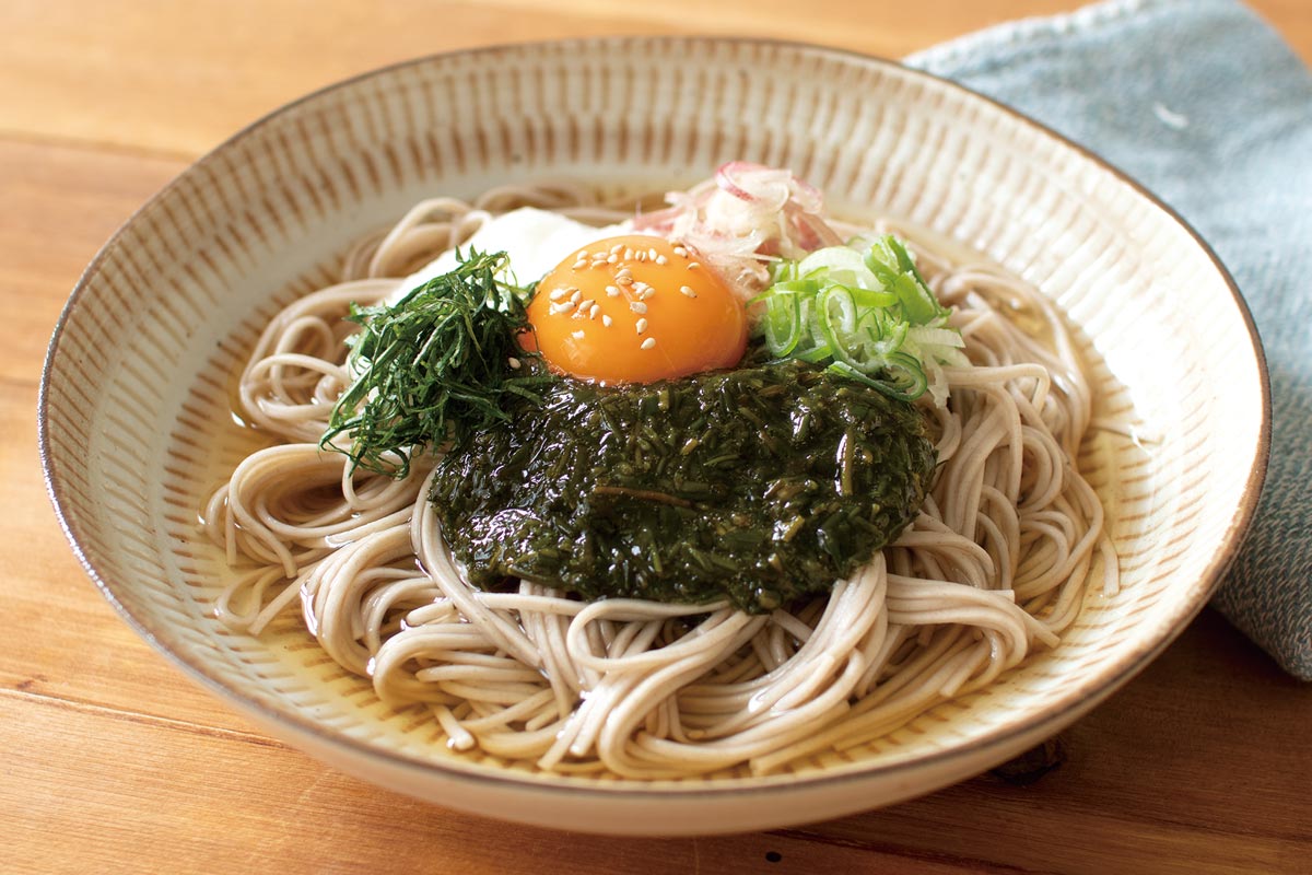 あかもくたっぷりそば