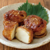 おとうふ揚げと蓮根の肉巻き