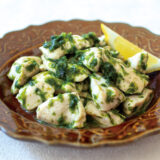 鶏ムネ肉のあおさバター炒め