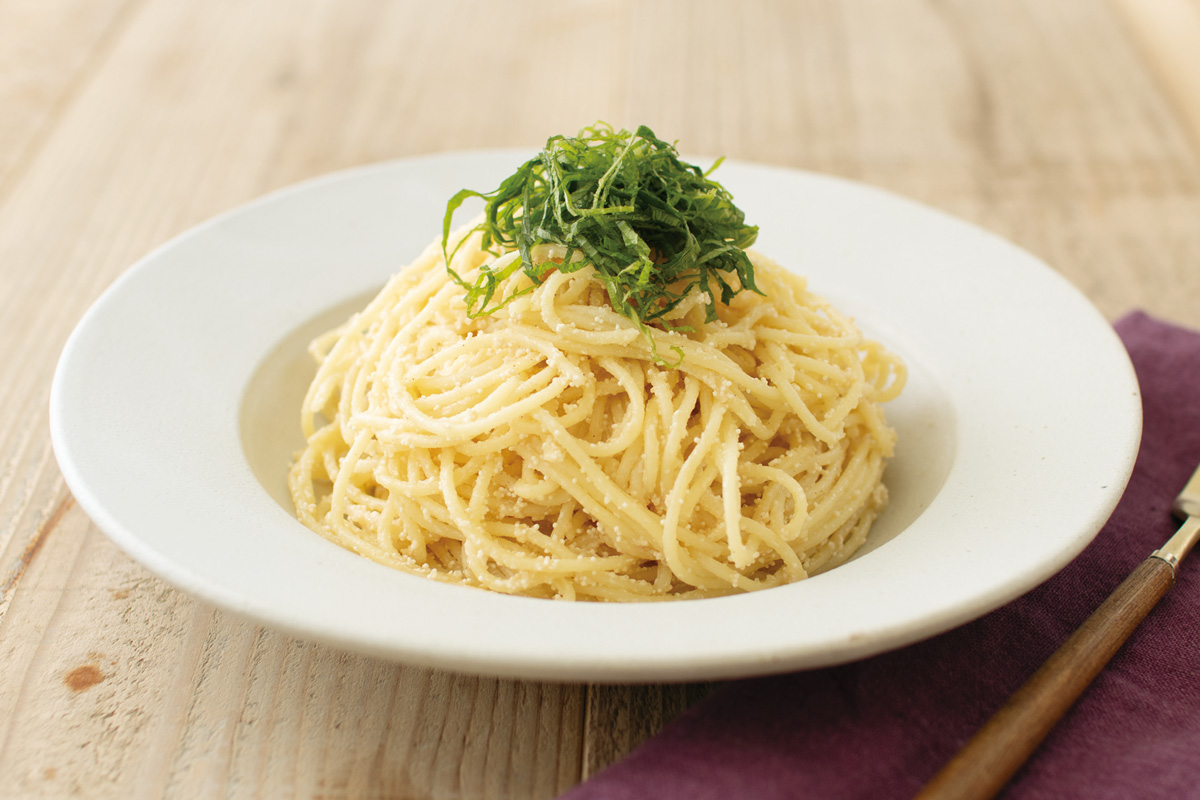 酒かすのたらこパスタ