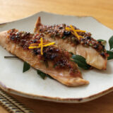 サーモンのネギ味噌焼き