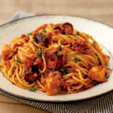 水だことツナのトマトパスタ