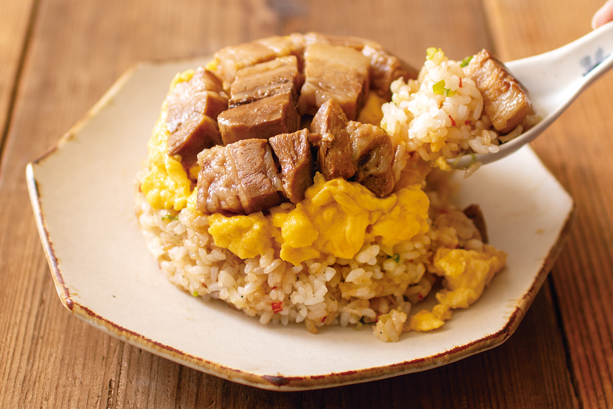 ふわとろ玉子の角煮チャーハン