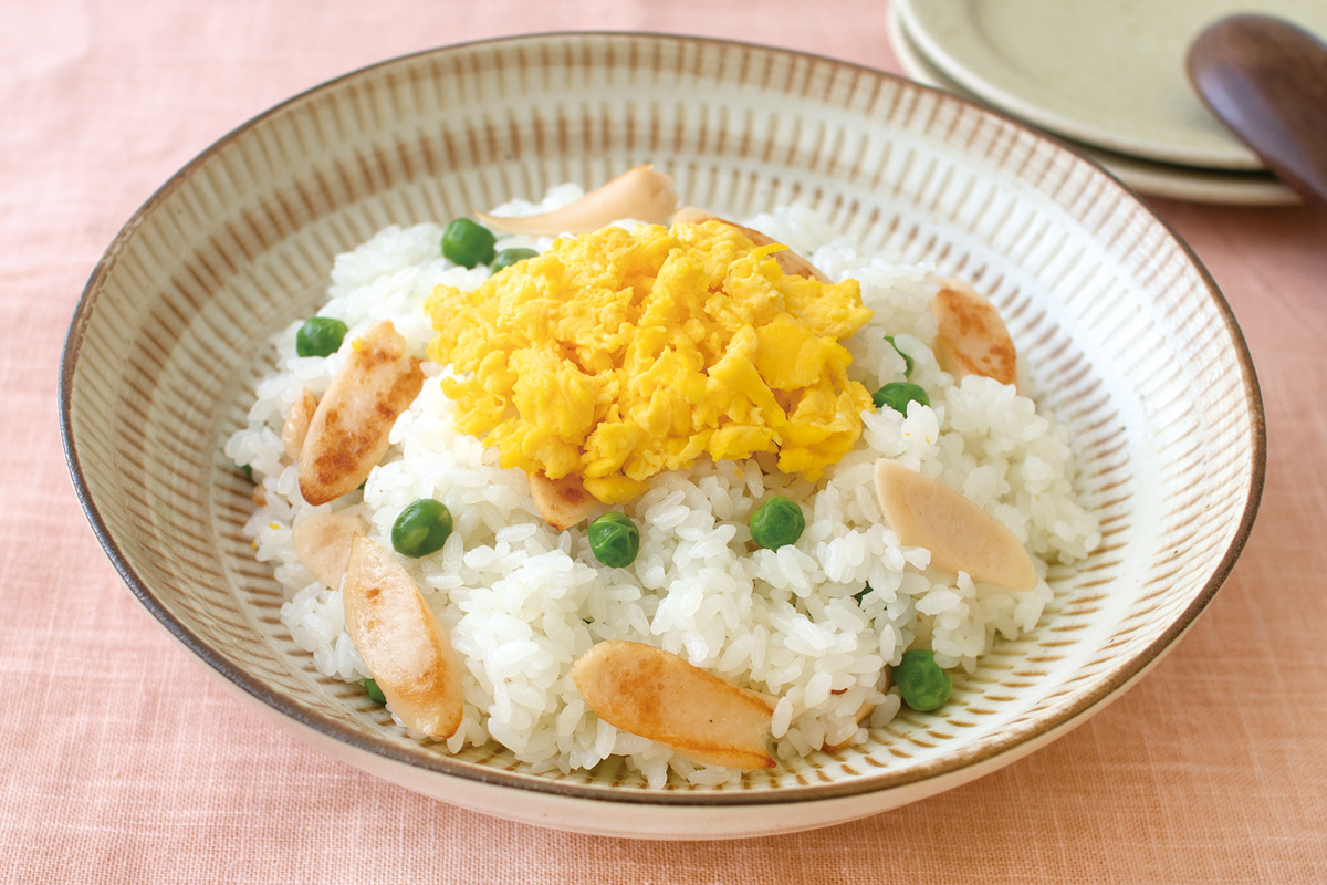 おやつソーセージの春色ごはん