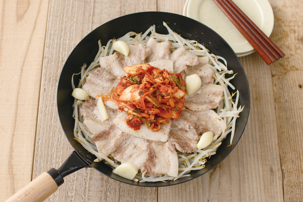 蒸し焼き豚キムチ