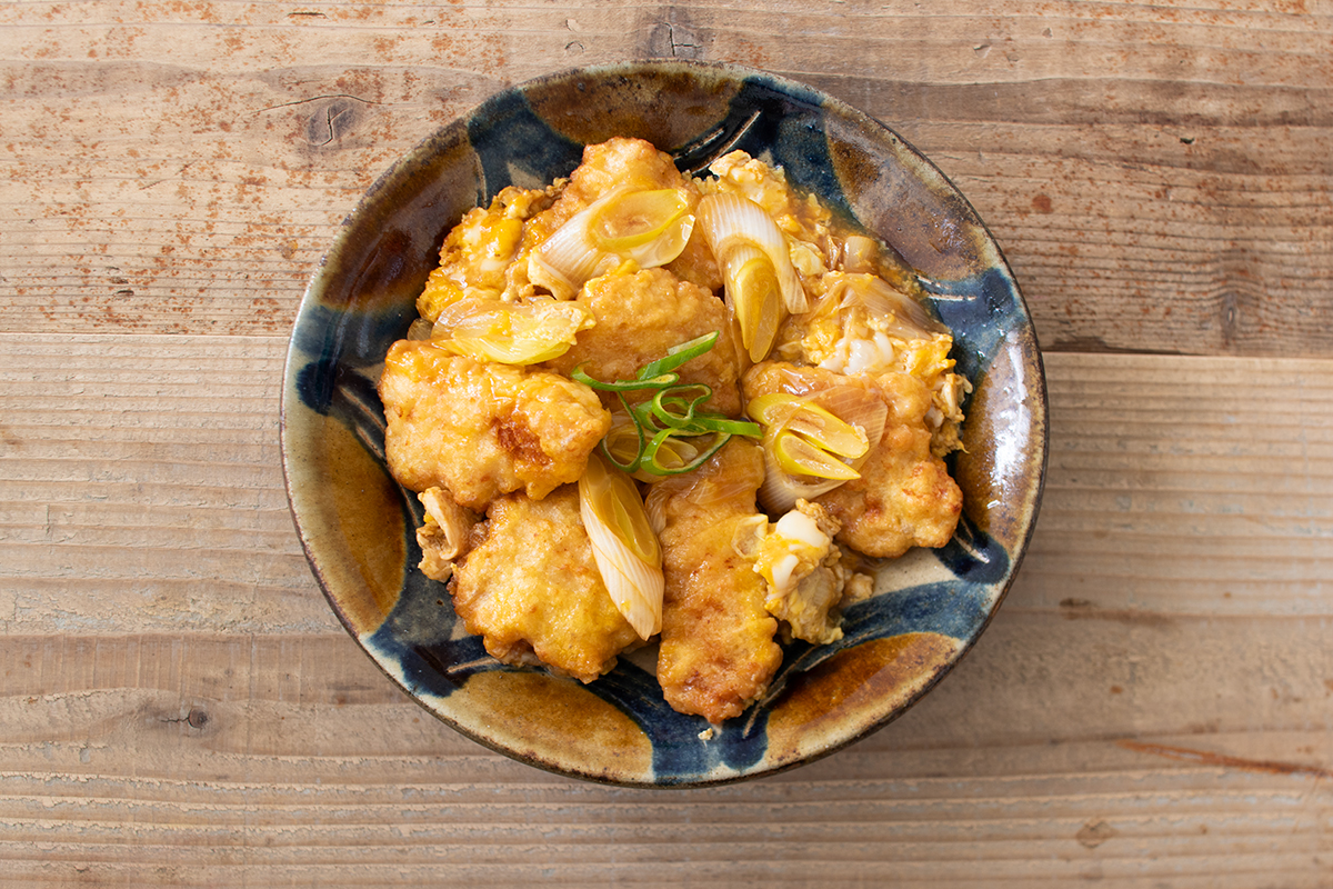 とり天の卵とじ