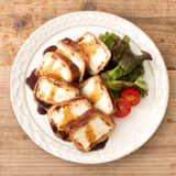 厚揚げの肉巻きステーキ