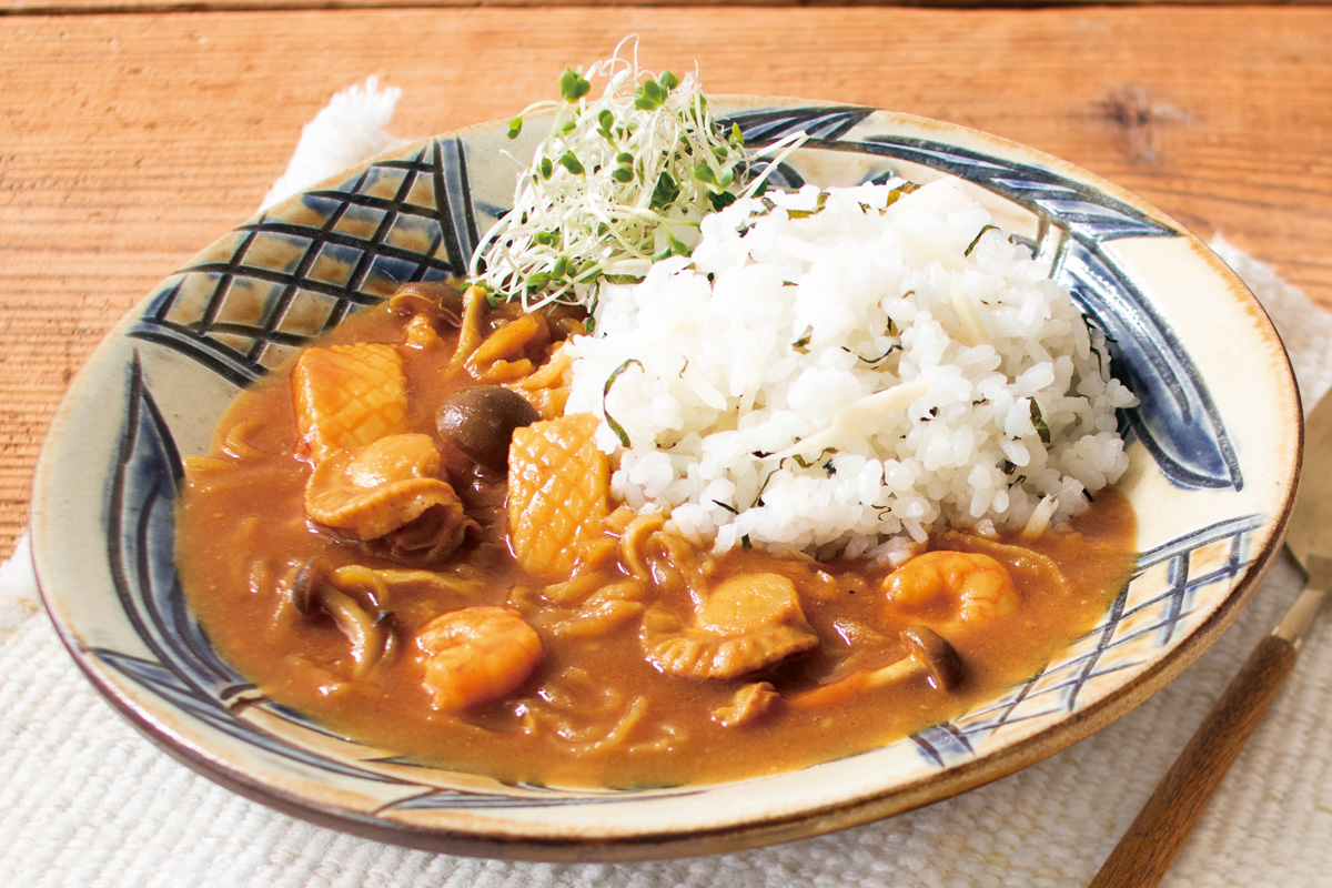 魚介と切干大根の和風カレー