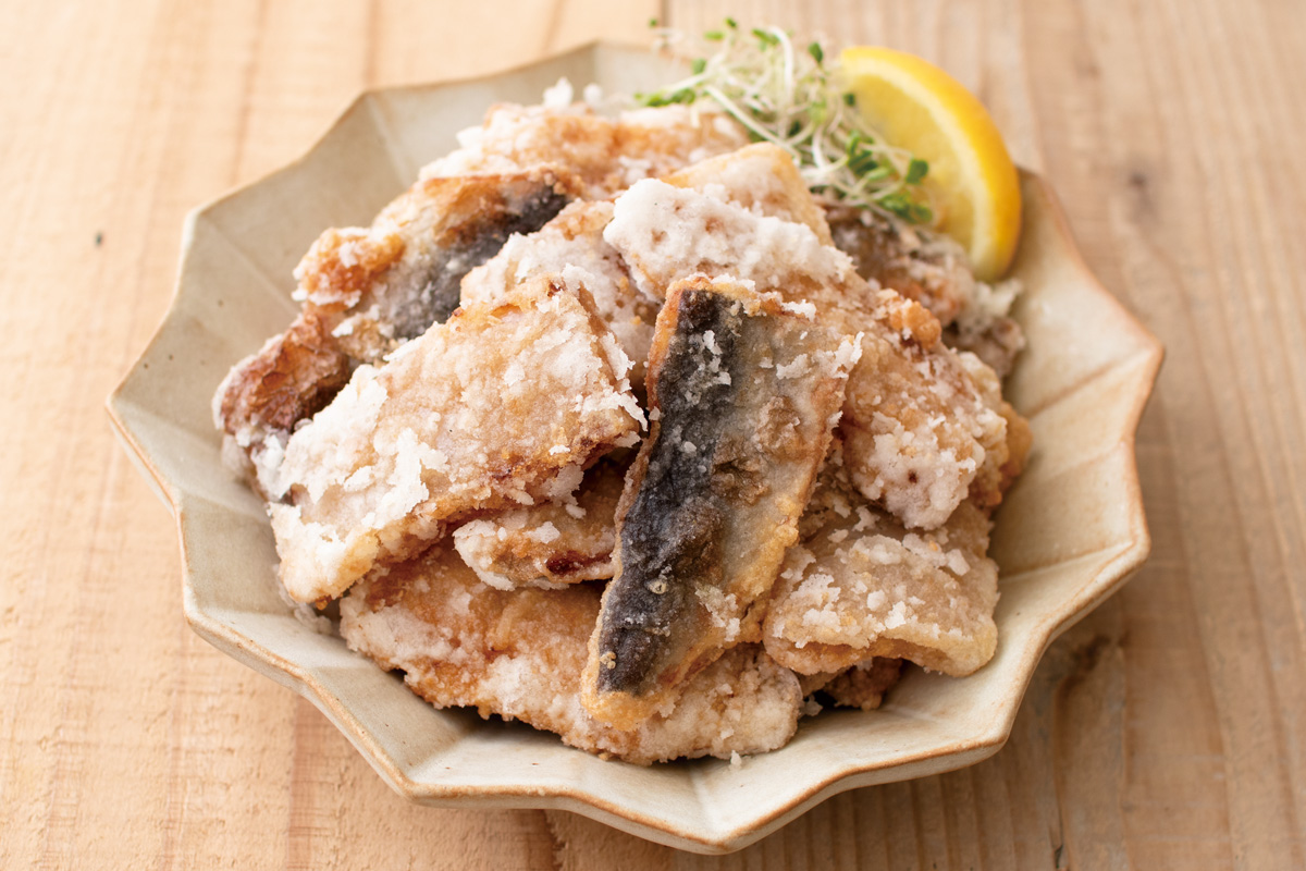 あじとこんにゃくの唐揚げ