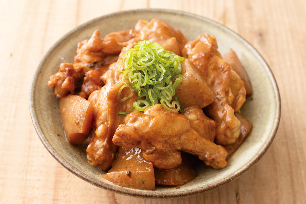 手羽元とこんにゃくのバター醤油照り煮