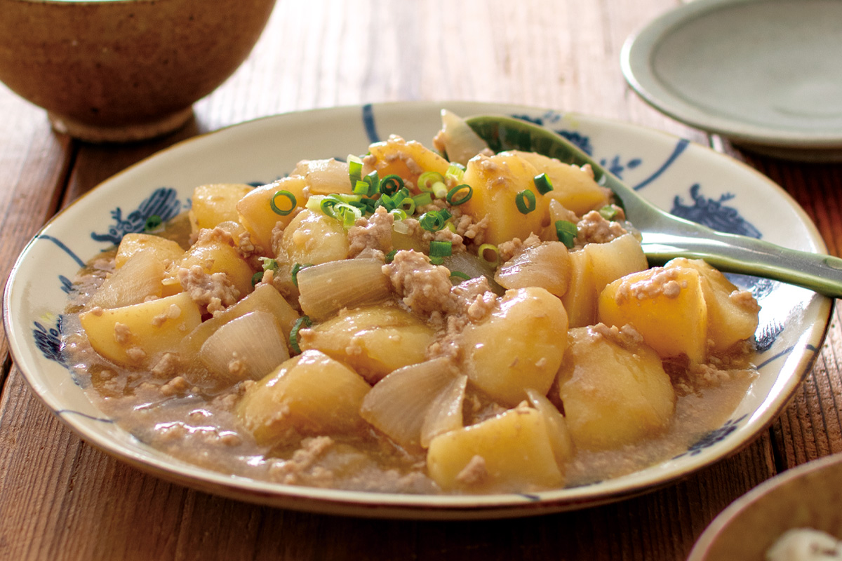 ご飯にかける肉じゃが