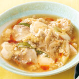 豚肉とヤマブシ茸の酸辣湯