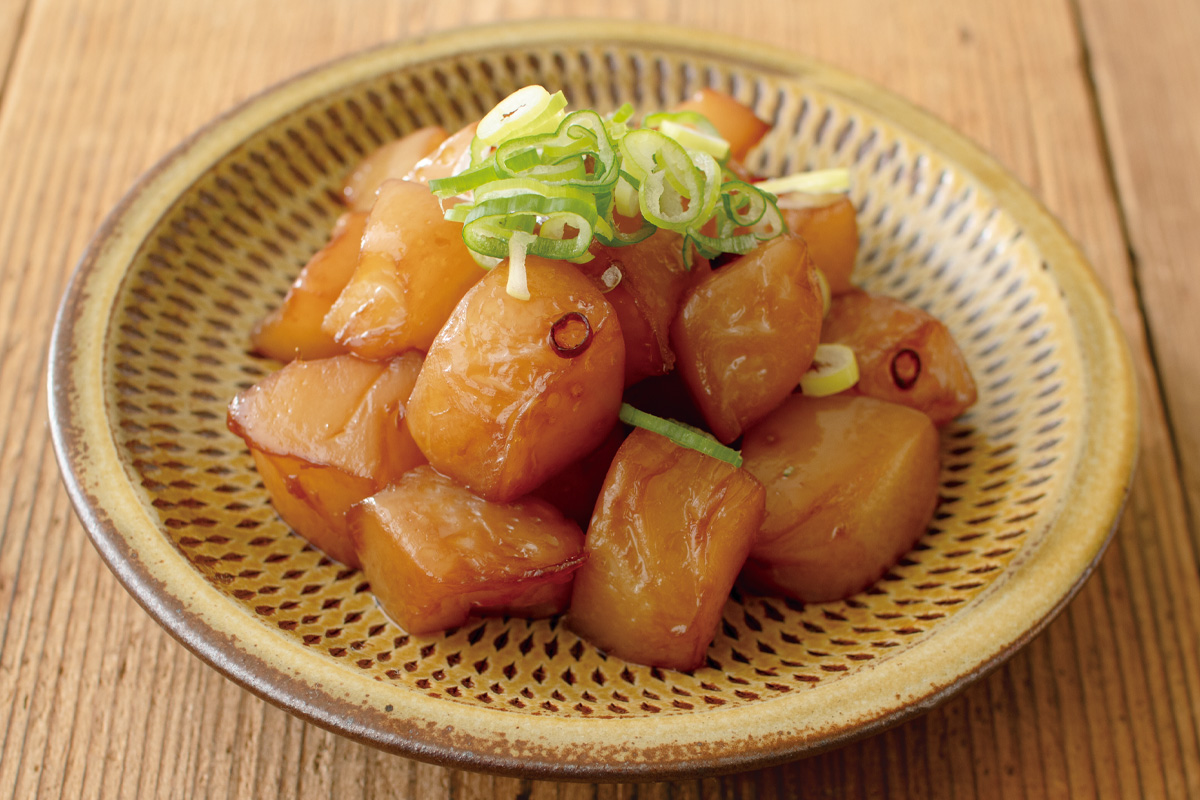 手ちぎりこんにゃくの甘辛炒め