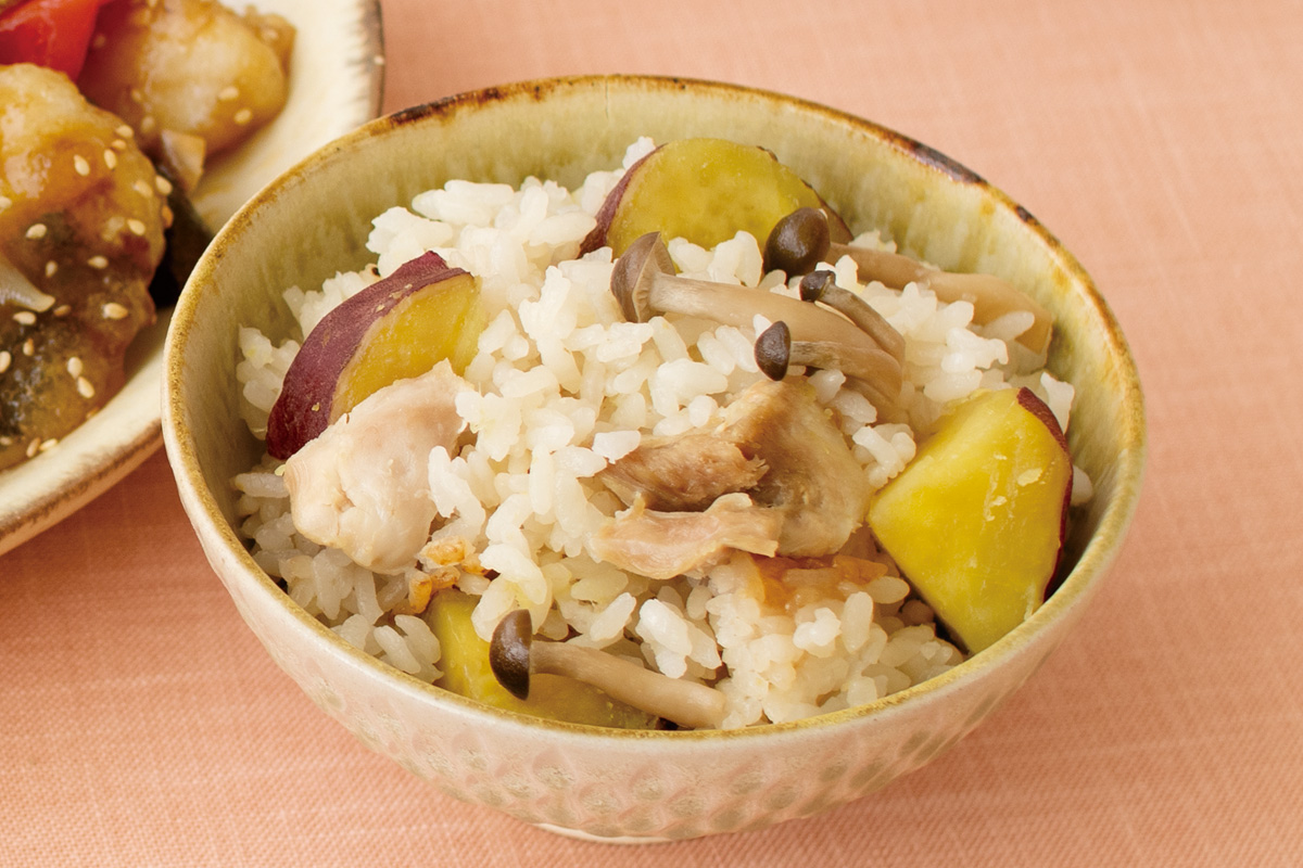 栗かぐやの炊き込みご飯