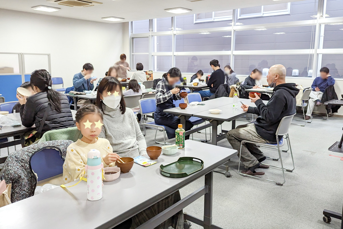 自分たちで育てた小豆のお汁粉は格別